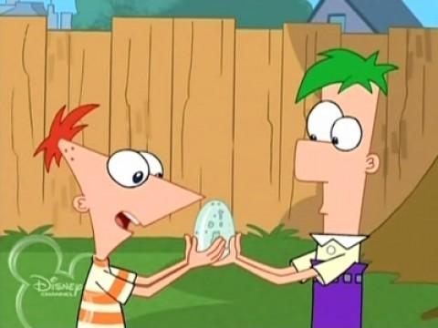 Perry legt ein Ei