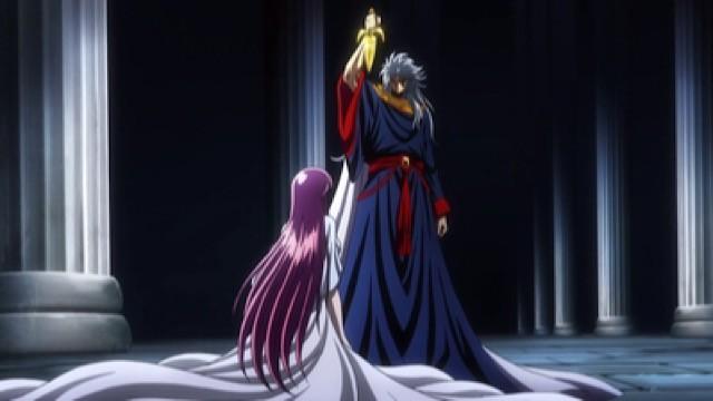 Scontro fra anime! Saori VS il Grande Sacerdote