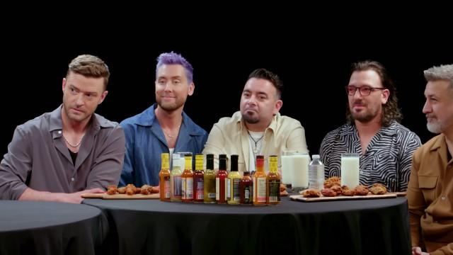 *NSYNC Breaks Another Record While Eating Spicy Wings