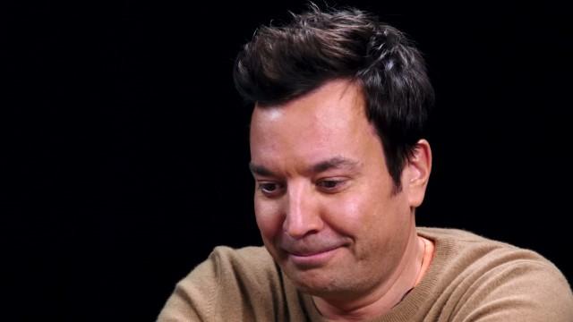 Jimmy Fallon Gets Spooked By Spicy Wings