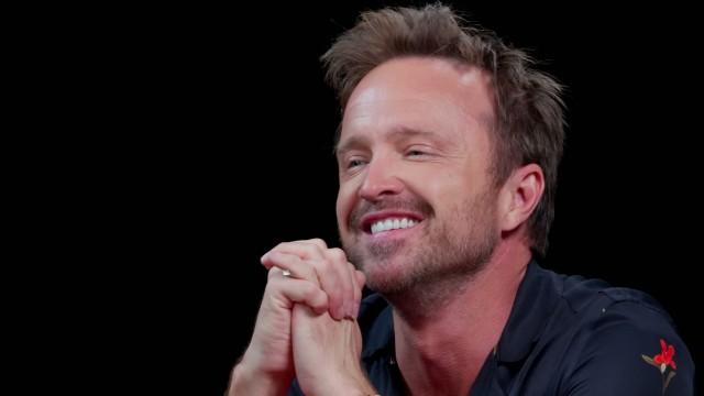 Aaron Paul Gets Broken Bad While Eating Spicy Wings
