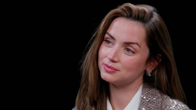 Ana de Armas Does Her Own Stunts While Eating Spicy Wings