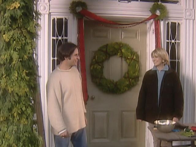 Holiday Decor: Greenery Wreath and Cranberry Garland