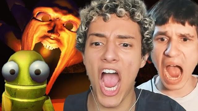 We play a funny but scary game