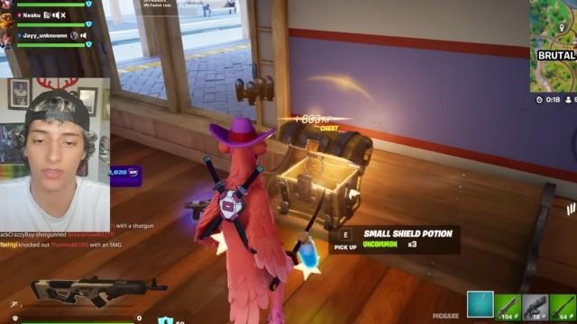 We played Fortnite with him...