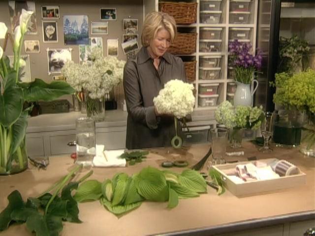 Coconut Cake; Seasonal Bouquet; Plate Garnishing