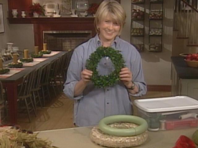 Potato Pancakes; Chopped Liver; Boxwood Wreath