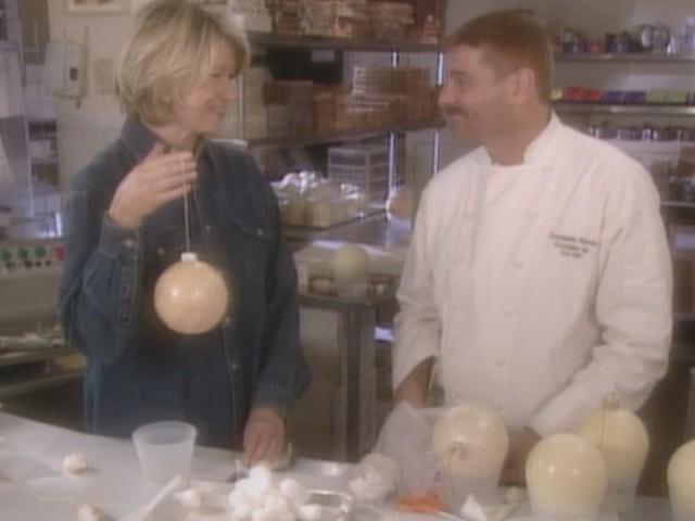 Button Wreath Ornaments; Gala Goose; Chocolate Ornaments