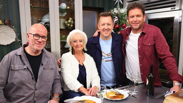 Sir Mark Cavendish, Lesley Waters, Ashley Palmer-Watts and Richard Bertinet