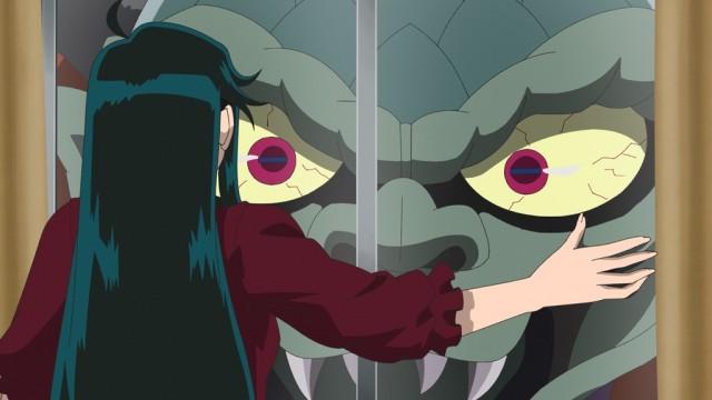 The Yokai Shokera Looking Through the Window