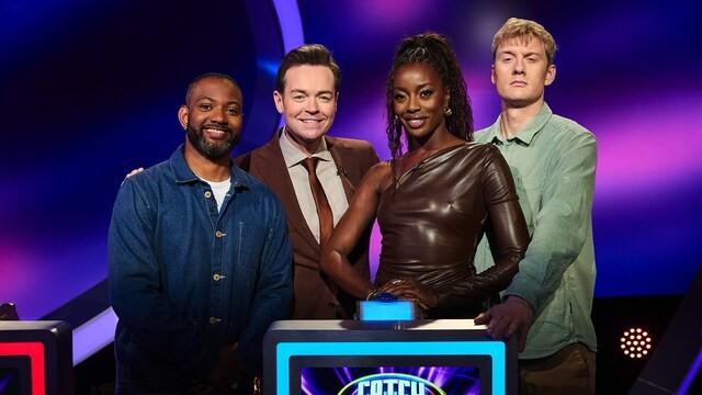 James Acaster, JB Gill and AJ Odudu