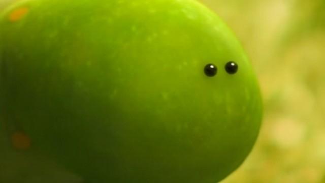 Гусеница и ручей