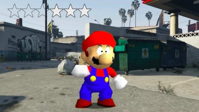 Grand Theft Mario - If Mario was in... GTA V