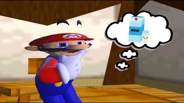 SMG4: Mario Goes to the Fridge to Get a Glass Of Milk