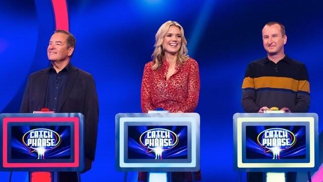Jeff Stelling, Charlotte Hawkins and Andy Whyment