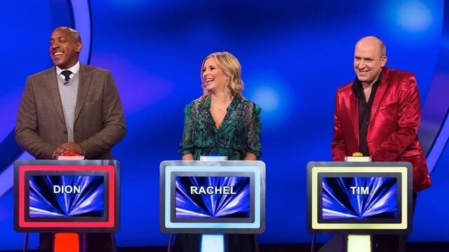 Dion Dublin, Rachel Riley and Tim Vine