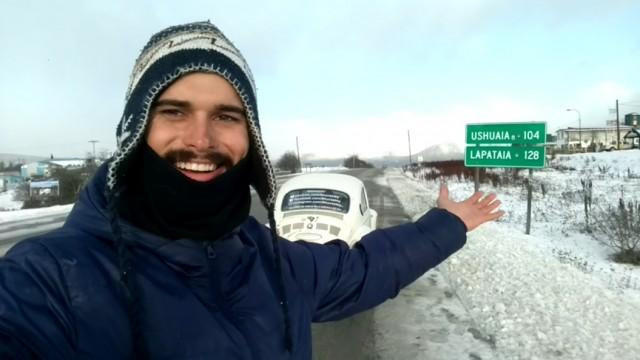 Pau no motor e chegada no Ushuaia!