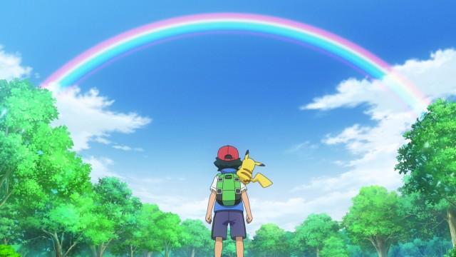 ¡El arcoiris y el Maestro Pokémon!