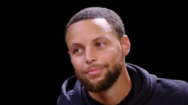 Stephen Curry Is On Fire While Eating Spicy Wings