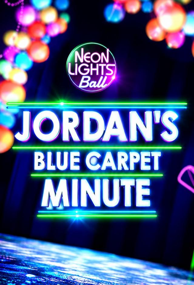 Neon lights ball Jordan's Blue Carpet Minute
